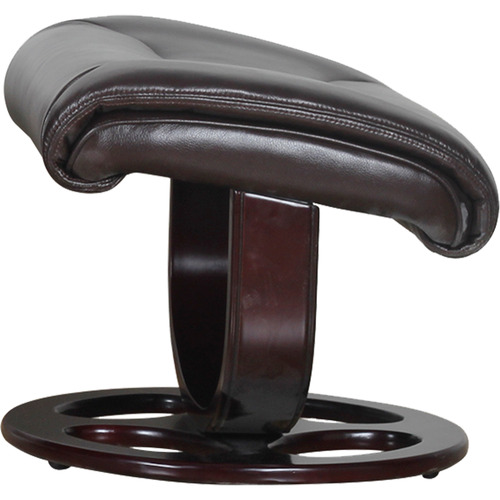 2 Piece Faux Leather Recliner Armchair & Footstool Set