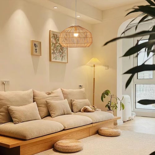 Rollo Bamboo Pendant Light