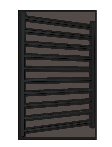 Large Squared Thermorail Towel Rail