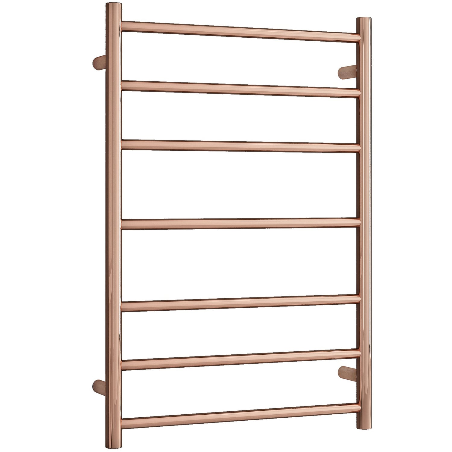 Rose Gold 7 Bar Heated Stainless Steel Towel Rail