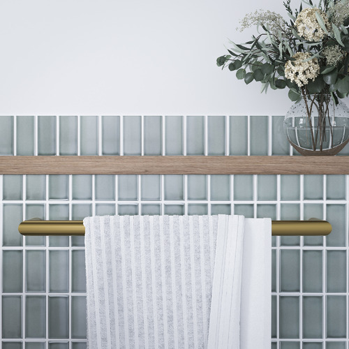 Thermorail 63.2cm Single Bar Heated Towel Rail | The Build by Temple & Webster