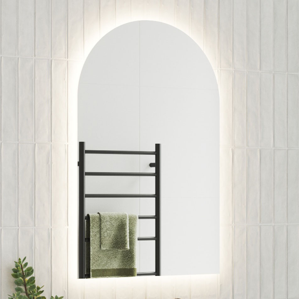 Ablaze Arched Backlit Mirror
