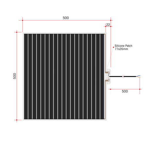 50 x 50cm Thermomirror Demister Pad