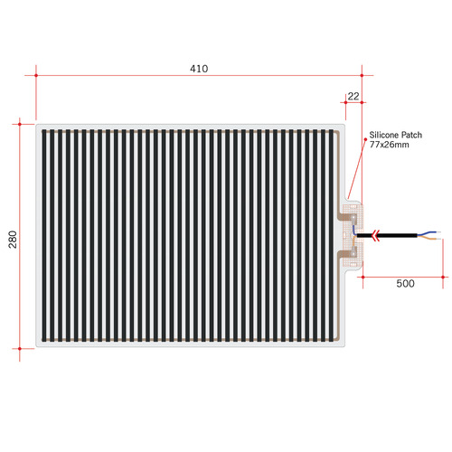 41 x 28cm Thermomirror Demister Pad