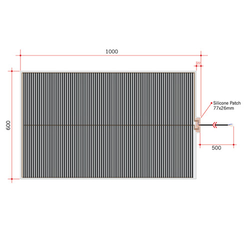 100 x 60cm Thermomirror Demister Pad