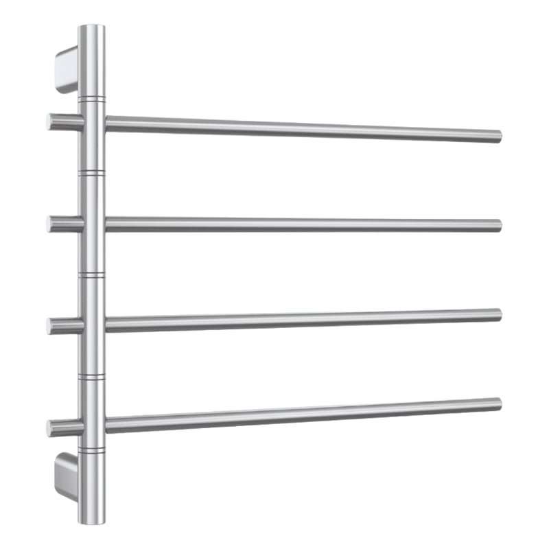 Thermorail 595 x 540mm 4 Bar Heated Swivel Towel Rail