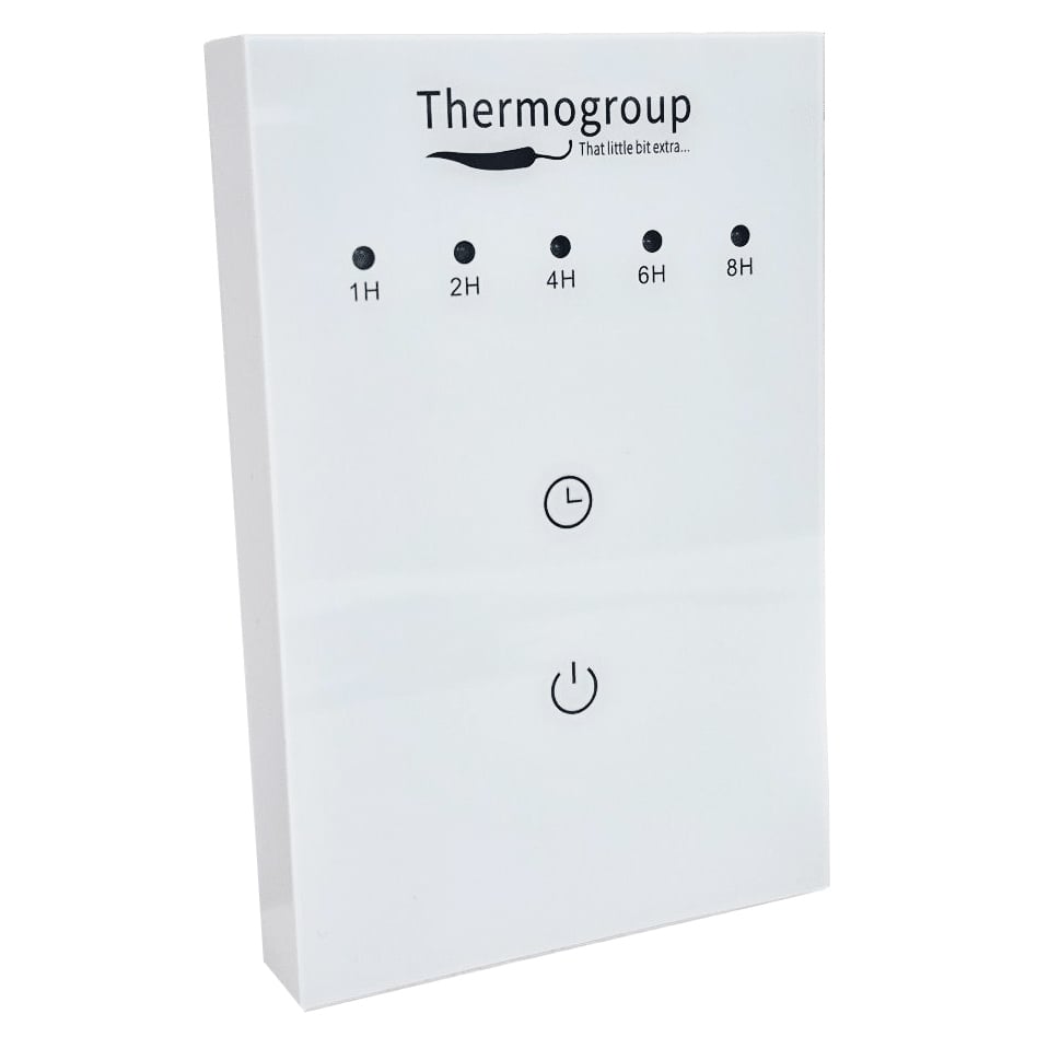 Thermotouch White Towel Rail Boost Timer
