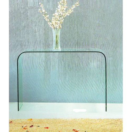 Glass Hall Table bent glass hall table in clear glass | temple & webster Glass Hall Table bent glass hall table in clear glass | temple & webster