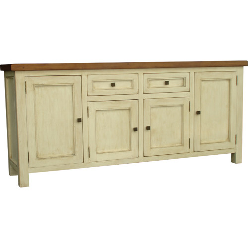 Town and Country 4 Doors 2 Drawers Buffet in Latte / Espresso Temple & ster