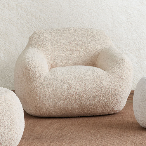 I Am Fake Boucle Armchair