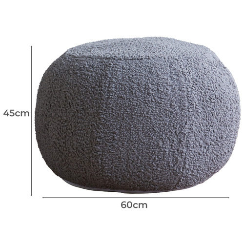 I Am Fake Boucle Pouffe