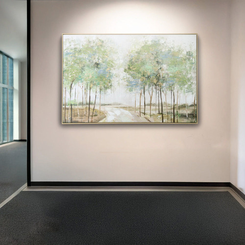 Forest Path Framed Canvas Wall Art