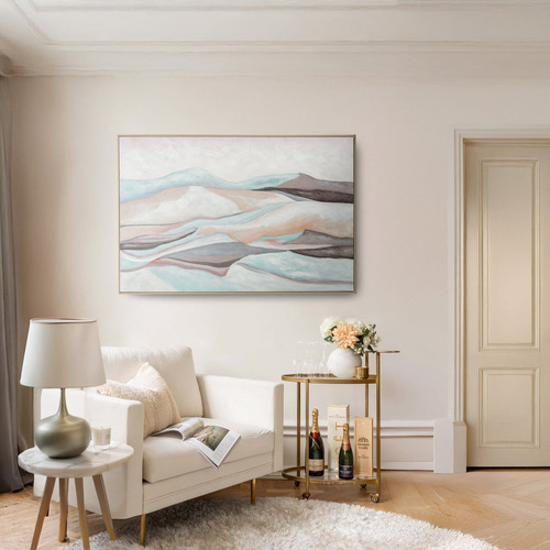 Mountain Landscape Framed Canvas Wall Art