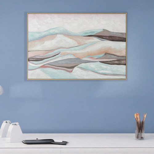 Mountain Landscape Framed Canvas Wall Art