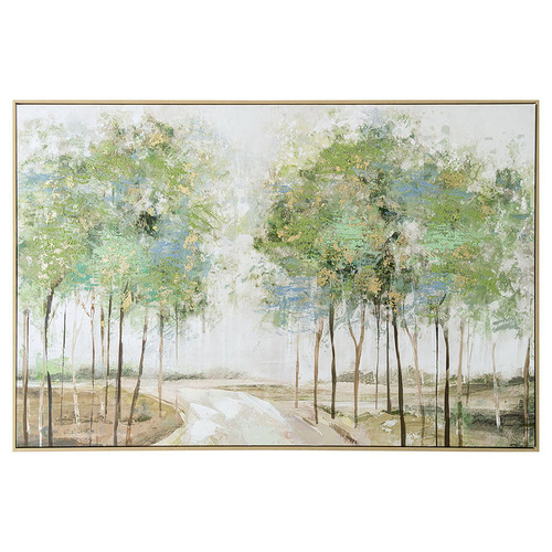 Forest Path Framed Canvas Wall Art