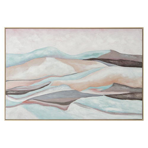 Mountain Landscape Framed Canvas Wall Art