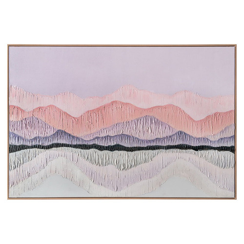 Pink Landscape Framed Canvas Wall Art