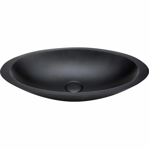 Matt Black Bahama Stone Basin | Temple & Webster