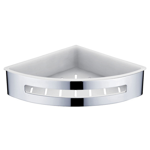 Chrome Corner Shower Shelf Temple & ster