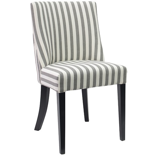 gray patterned dining chairs