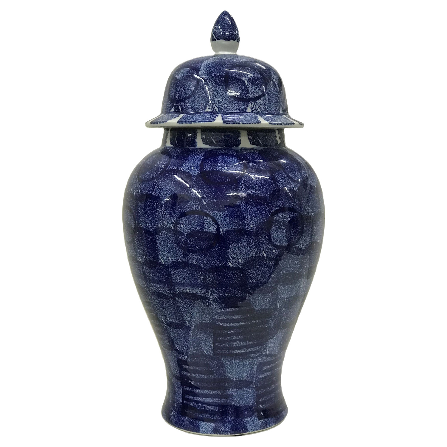Tall-Blue-Abstract-Ginger-Jar