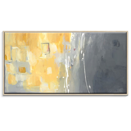 "50 Shades Of Gray And Yellow" Wall Art
