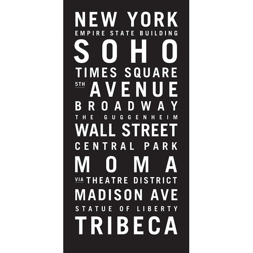 "New York" Wall Art