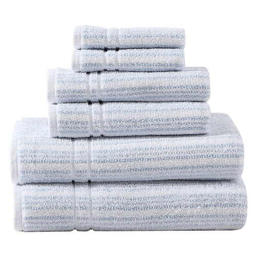 LauraAshley 6 Piece Sienna Cotton Bathroom Towel Set | Temple & Webster