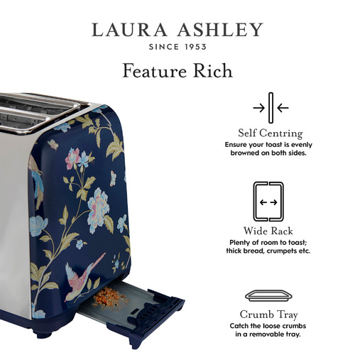 Laura Ashley Elveden - 2-Slice Toaster – myvq-au