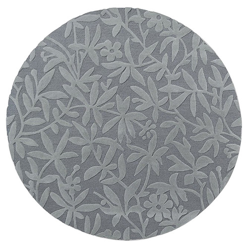 Dark Steel Cleavers Hand-Tufted Round Rug