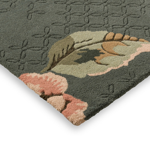 Fern Green La Aylworth Hand-Tufted Wool Rug