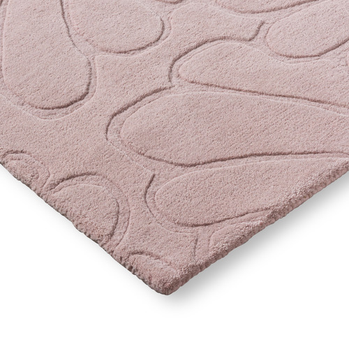 Chalk Pink La Coleby Petals Hand-Tufted Wool Rug