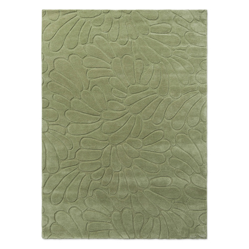 Hedgerow Green La Coleby Petals Hand-Tufted Wool Rug