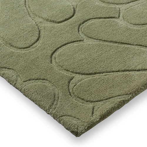 Hedgerow Green La Coleby Petals Hand-Tufted Wool Rug
