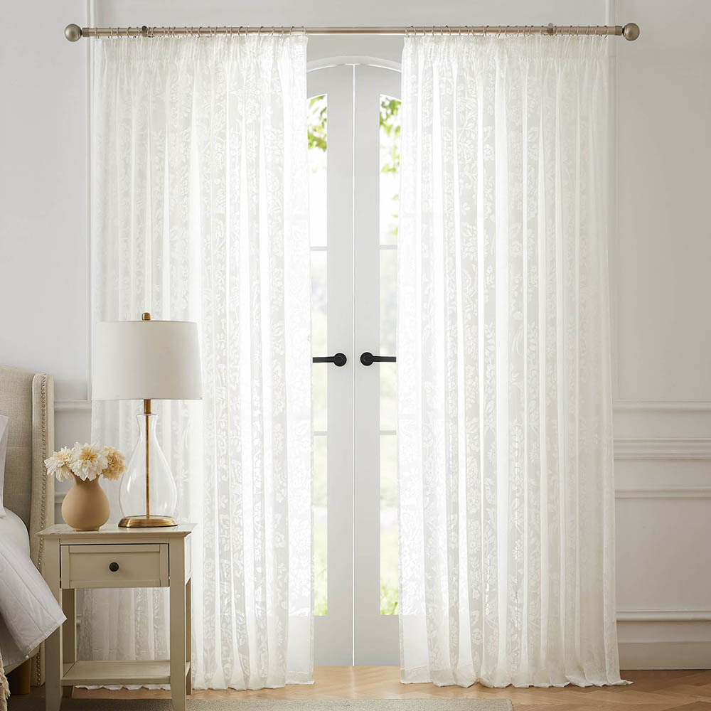 Adain Sheer Pencil Pleat Single Panel Curtain