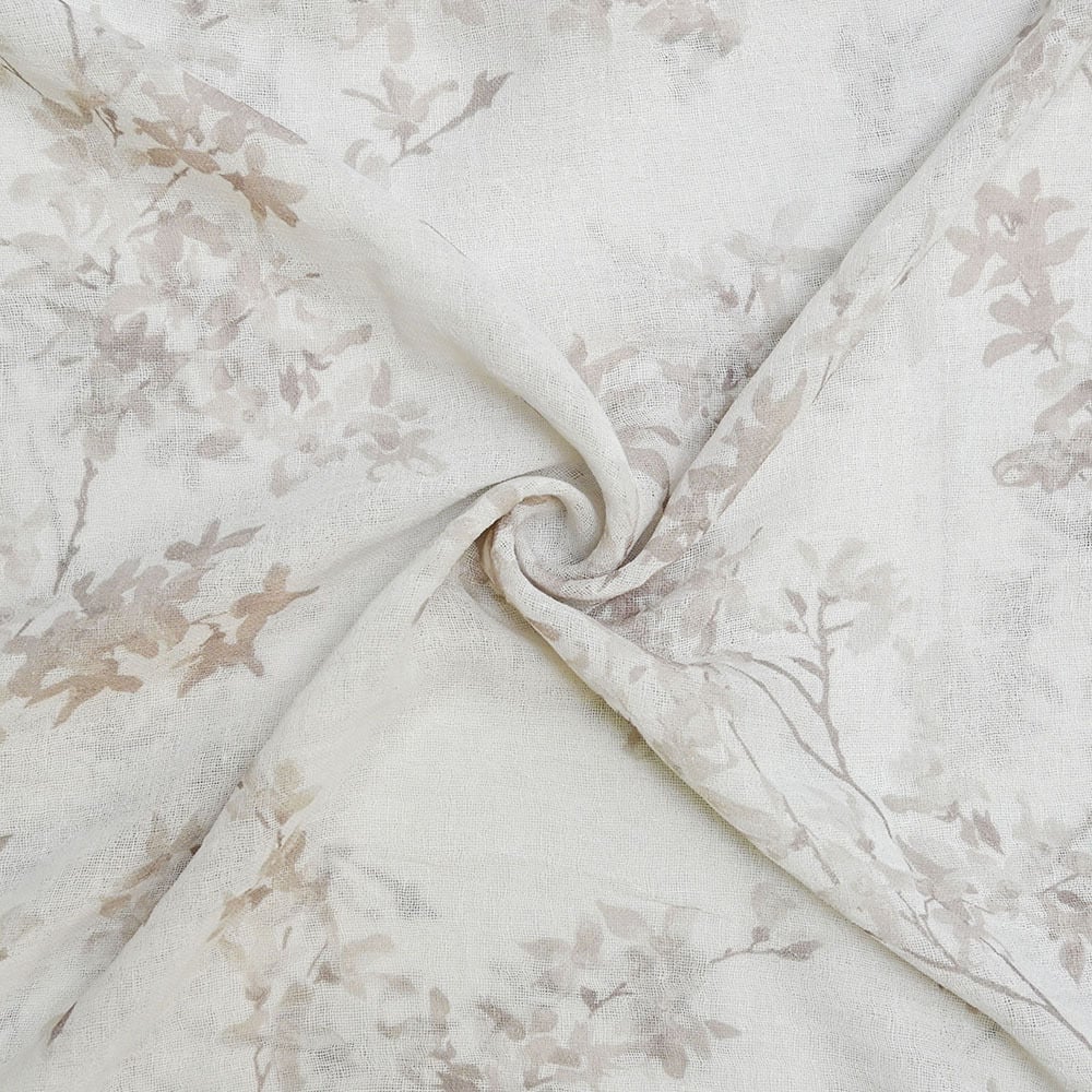 Forsythia Sheer Pencil Pleat Single Panel Curtain