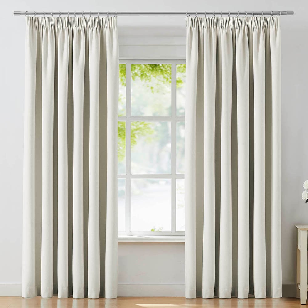 Turvey Blockout Pencil Pleat Curtains (Set of 2)