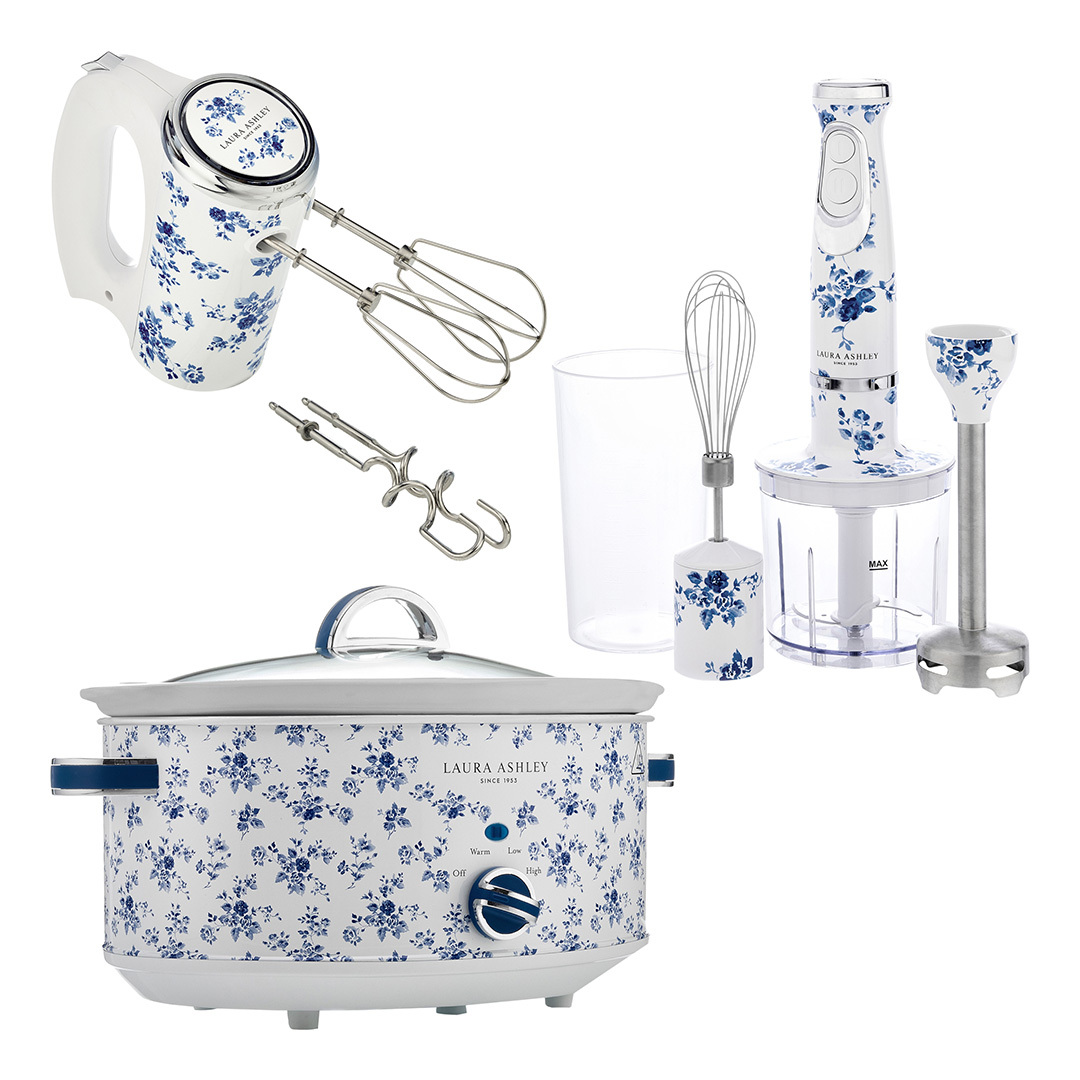 China Rose 6.5L Slow Cooker & Hand Blender Set
