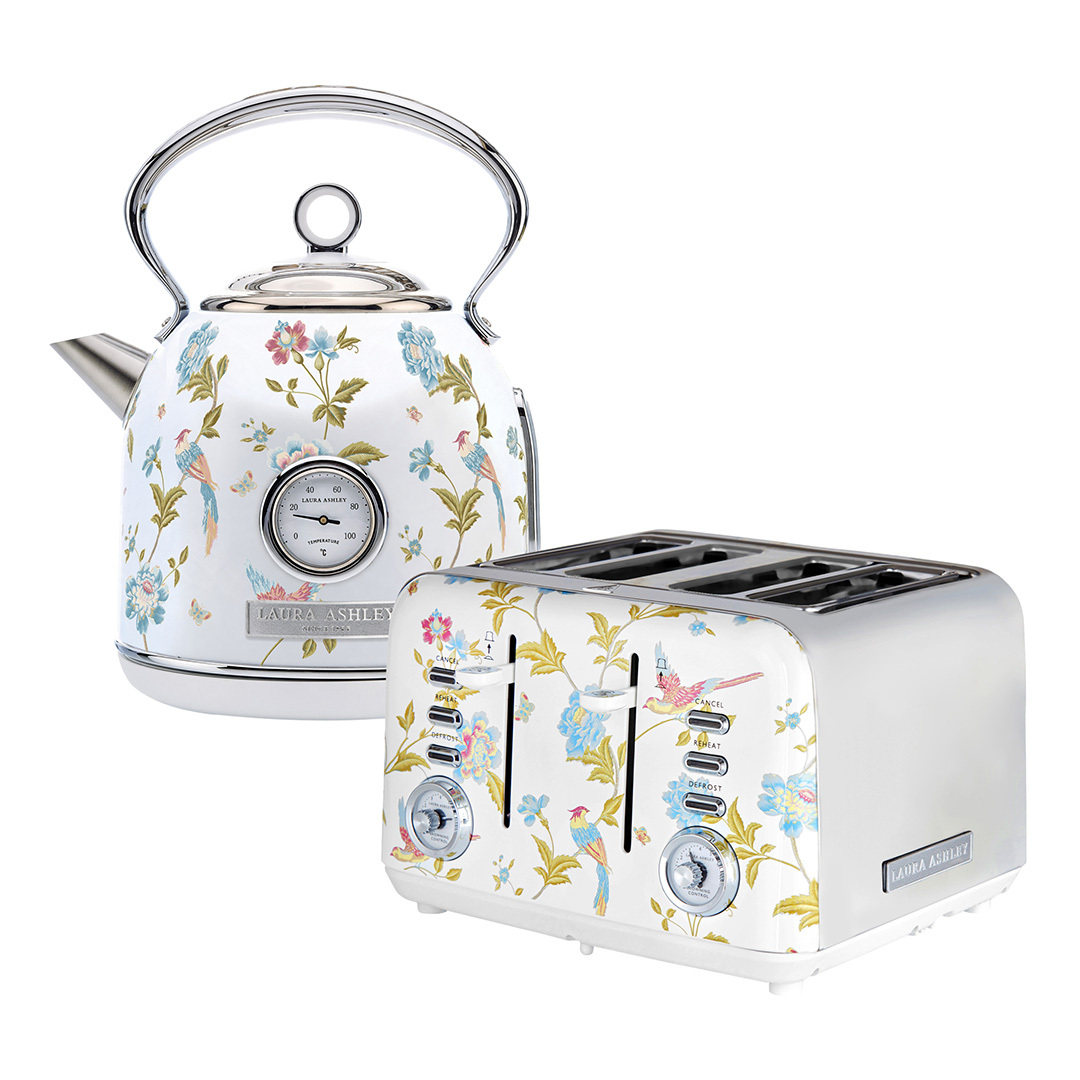 2 Piece Elveden 1.7L Dome Kettle & 4 Slice Toaster Set