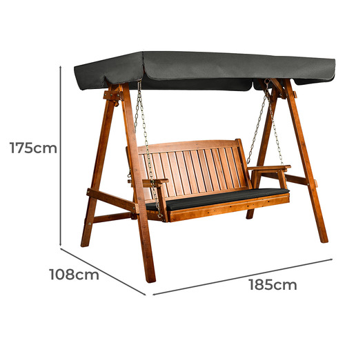 3 Seater Ezio Outdoor Canopy Swing Chair
