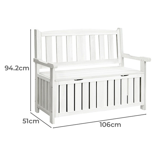 2 Seater Dion Outdoor Storage Bench