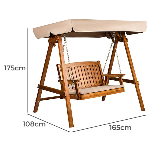 2 Seater Calix Outdoor Canopy Swing Chair