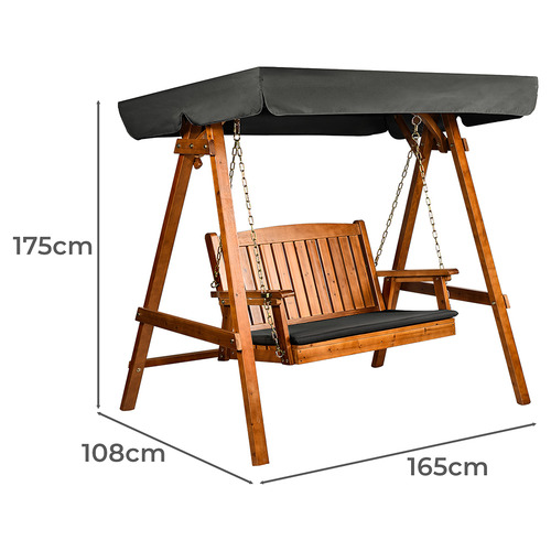 2 Seater Calix Outdoor Canopy Swing Chair