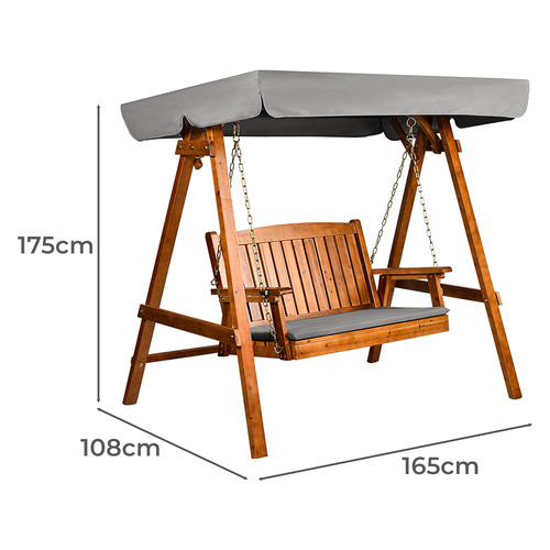 2 Seater Calix Outdoor Canopy Swing Chair