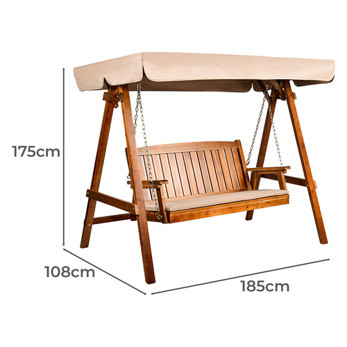 3 Seater Ezio Outdoor Canopy Swing Chair