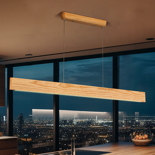 Fejo-Linear-Ash-Wood-LED-Pendant-Light