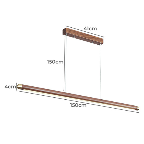 Byron Walnut Wood Pendant Light