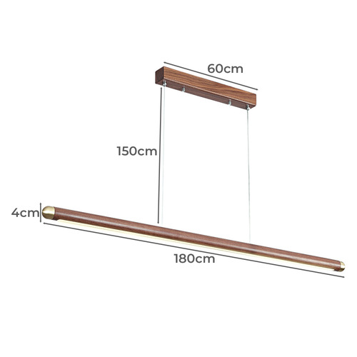 Byron Walnut Wood Pendant Light