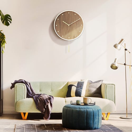 30cm Beryl Bentwood Pendulum Wall Clock