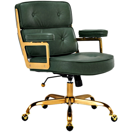 Aman Mid Back Faux Leather Executive Office Chair
